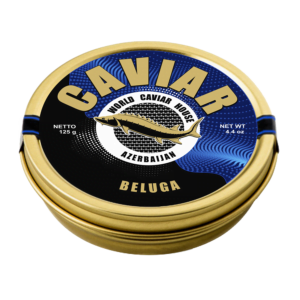 125g of Rich and Creamy Beluga Sturgeon Caviar - Elevate Your Dining Experience with this Fine Gourmet Delight