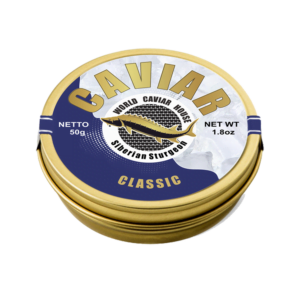 Savor the richness of Siberian Sturgeon Caviar Classic, 50g