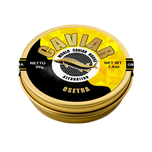 Delicious 50g Tin of Osetra Caviar Ready for Online Purchase in Singapore