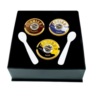 Premium Caviar Set in Singapore: 30g Each of Osetra, Truffle, and Classic Caviar - A Taste of Elegance