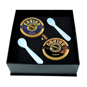 Premium Caviar Kit with 50g tins of Classic and Premium caviar