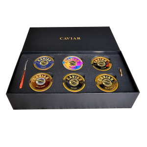 Caviar Set 50g - 6 pcs tins (Smoked, Sweet, Premium, Classic, Imperial, Truffle) - Caviar Singapore