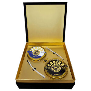 Imperial and Classic Caviar 125g set, luxury caviar with free delivery in Singapore.