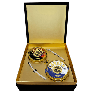 Premium and Classic Caviar 100g and 125g set, luxury caviar with free delivery in Singapore.