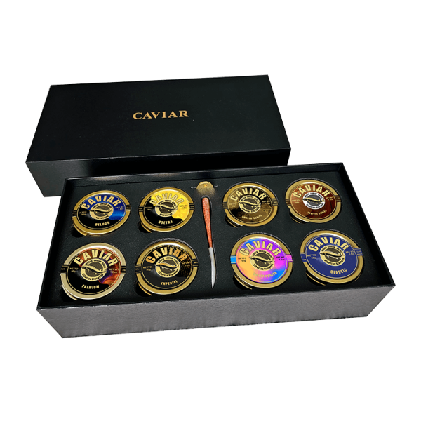 Caviar Set with 8 tins of 50g Caviar, free delivery in Singapore