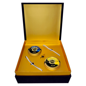 Caviar Set with 50g Beluga Caviar and 50g Osetra Caviar, available in Singapore