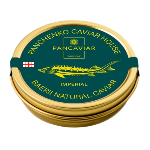 Panchinka Imperial Caviar tin – premium luxury caviar available in Singapore.
