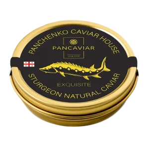 Luxury Panchenko Exquisite Caviar in Singapore, preserved in elegant tins with authentic sturgeon flavor.