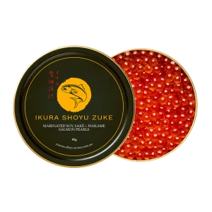 Ikura Shoyu Zuke 85g tin – marinated salmon roe from Yarra Valley in Singapore
