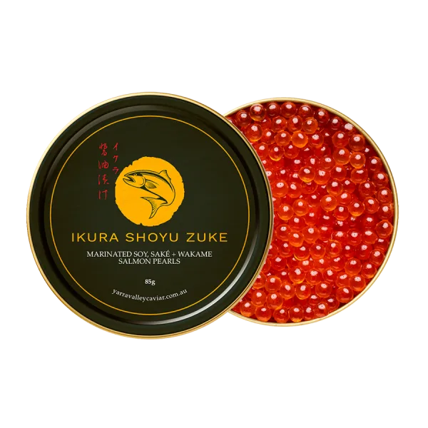 Ikura Shoyu Zuke 85g tin – marinated salmon roe from Yarra Valley in Singapore