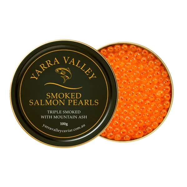Smoked Atlantic Salmon Roe 100g tin – Yarra Valley Caviar in Singapore