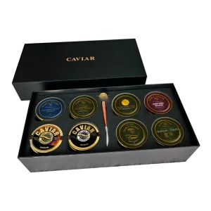 Luxury Caviar Set 8pcs x 30g – Premium, Imperial, Yarra Valley Selection by World Caviar House Singapore