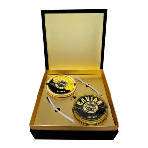 Imperial 125g Spain and Osetra 100g Georgia luxury caviar set