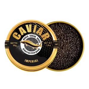 Imperial caviar 50g tin — Siberian sturgeon caviar from Spain